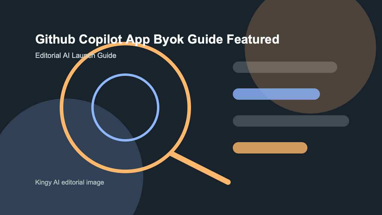 AI-generated editorial featured image for GitHub Copilot App BYOK