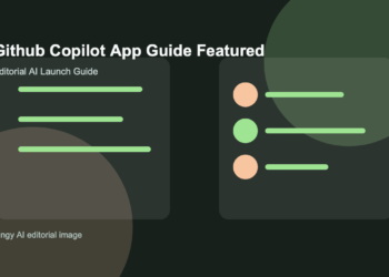 AI-generated editorial featured image for GitHub Copilot App
