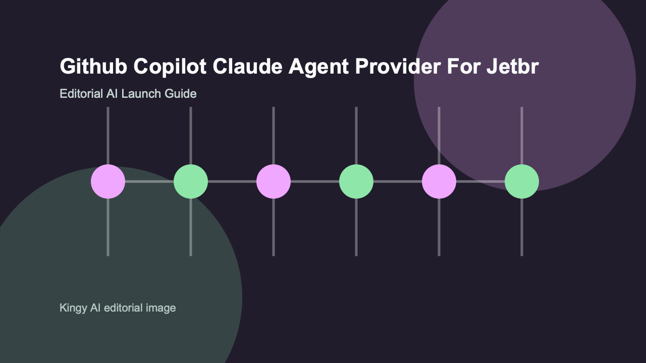 AI-generated editorial comparison image for GitHub Copilot Claude Agent Provider for JetBrains showing use cases, pricing, alternatives, and risks