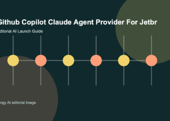 AI-generated editorial featured image for GitHub Copilot Claude Agent Provider for JetBrains