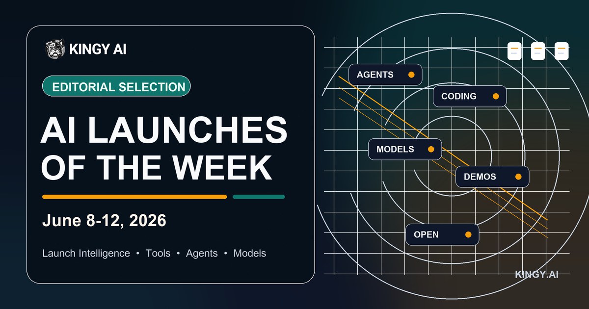 Kingy AI Launches of the Week: June 8-12, 2026