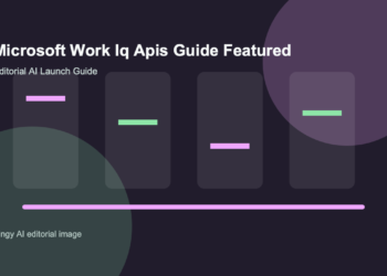 AI-generated editorial featured image for Microsoft Work IQ APIs