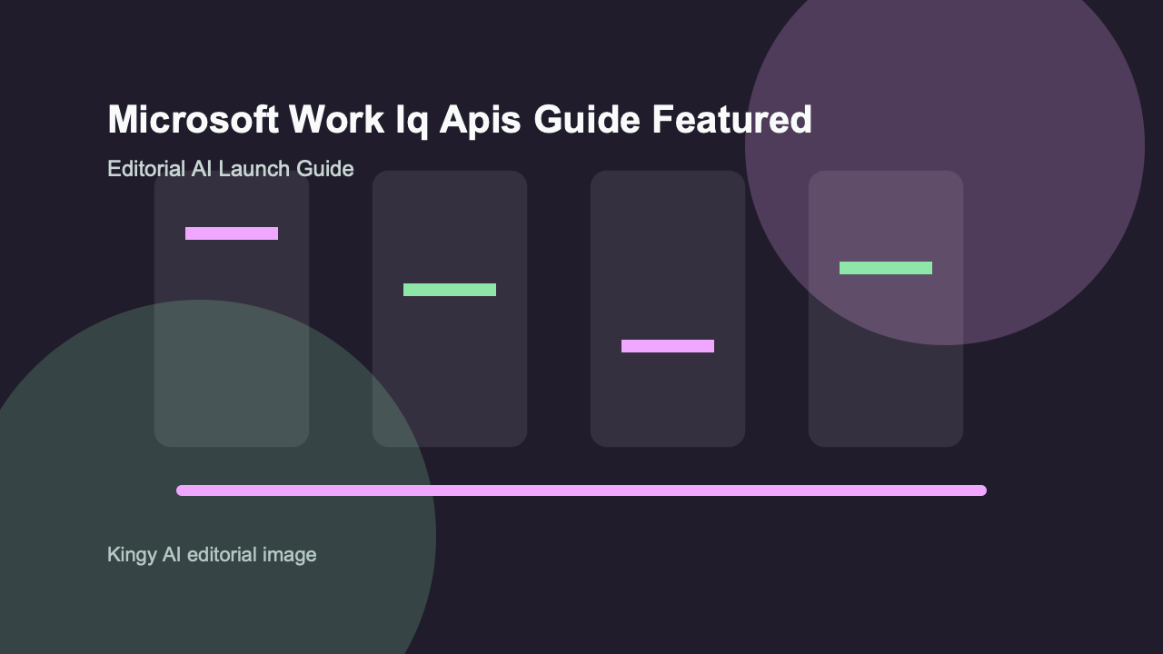 AI-generated editorial featured image for Microsoft Work IQ APIs
