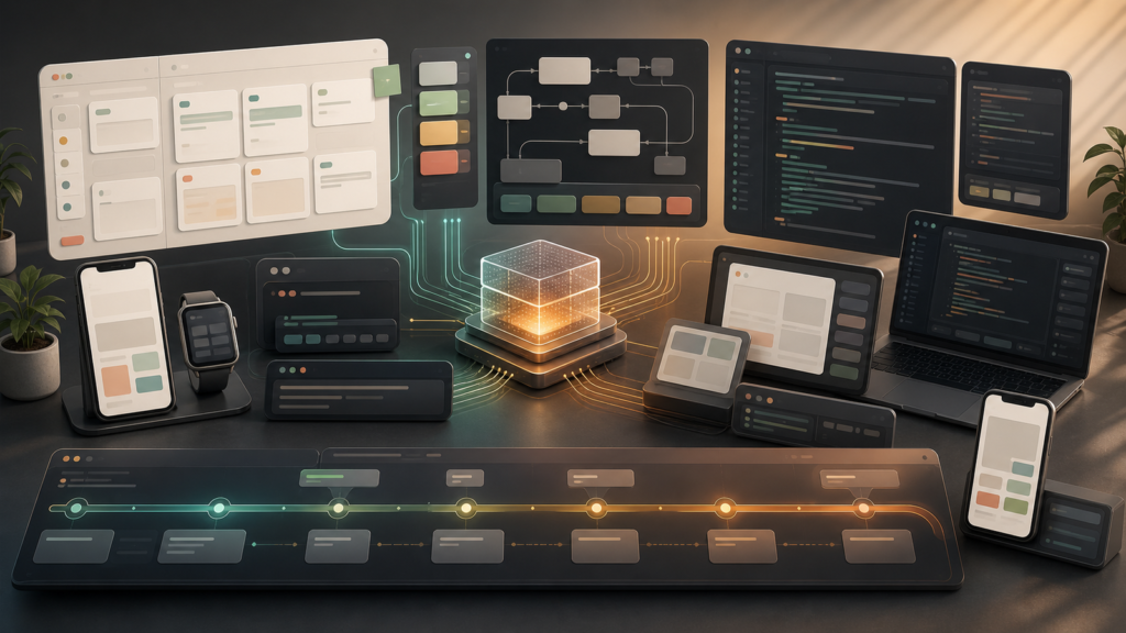 Editorial image for Vibe gets to work. AI launch