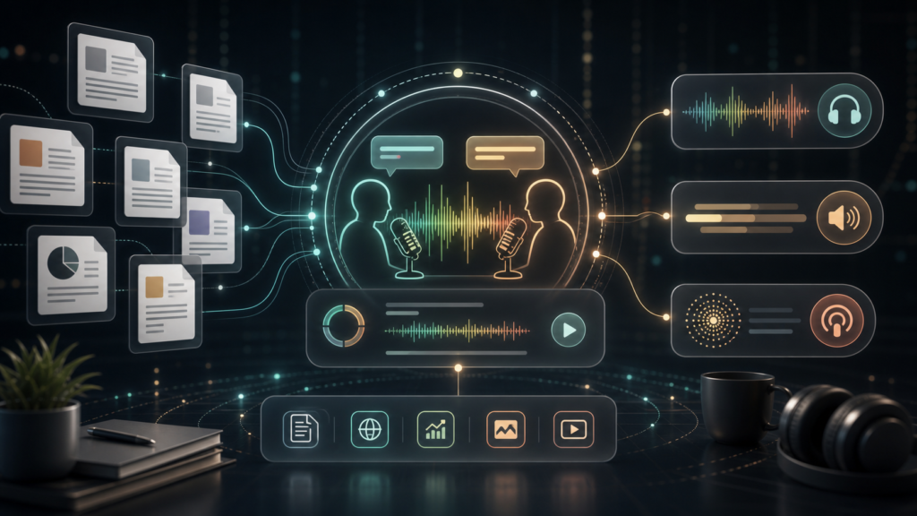 Editorial image for NotebookLM Audio Overviews AI launch