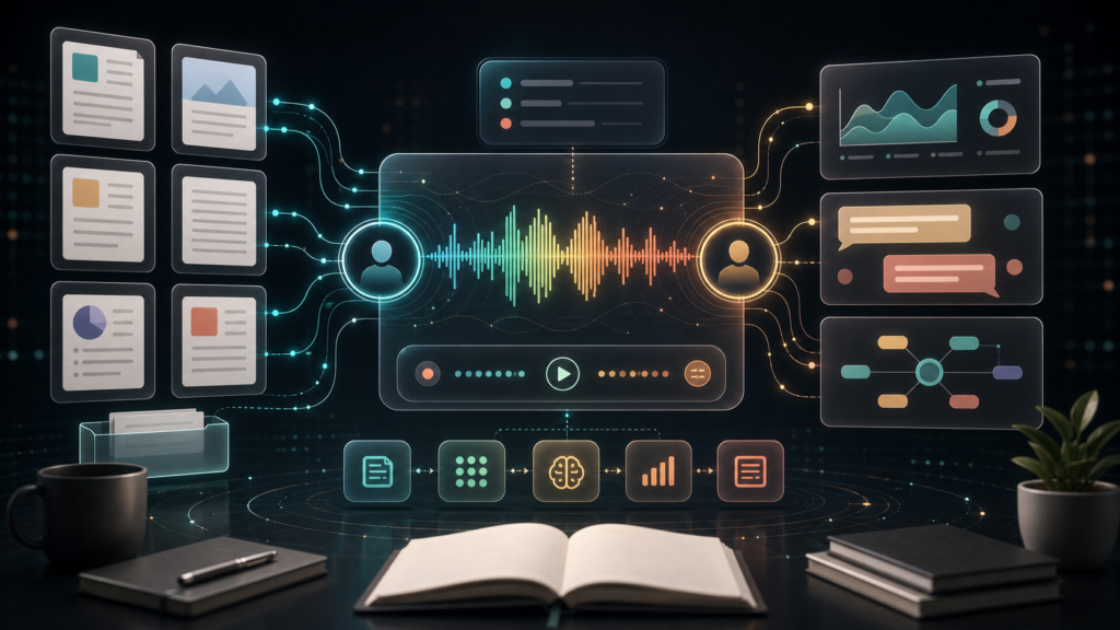 Editorial image for NotebookLM Plus and interactive Audio Overviews AI launch