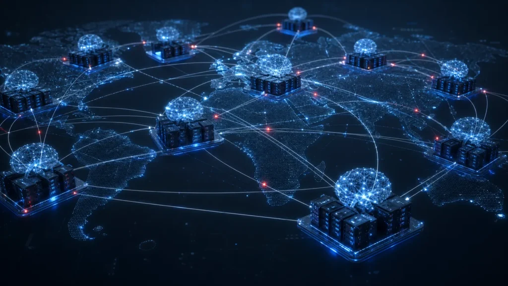 Open-weight AI network distributed across independent servers