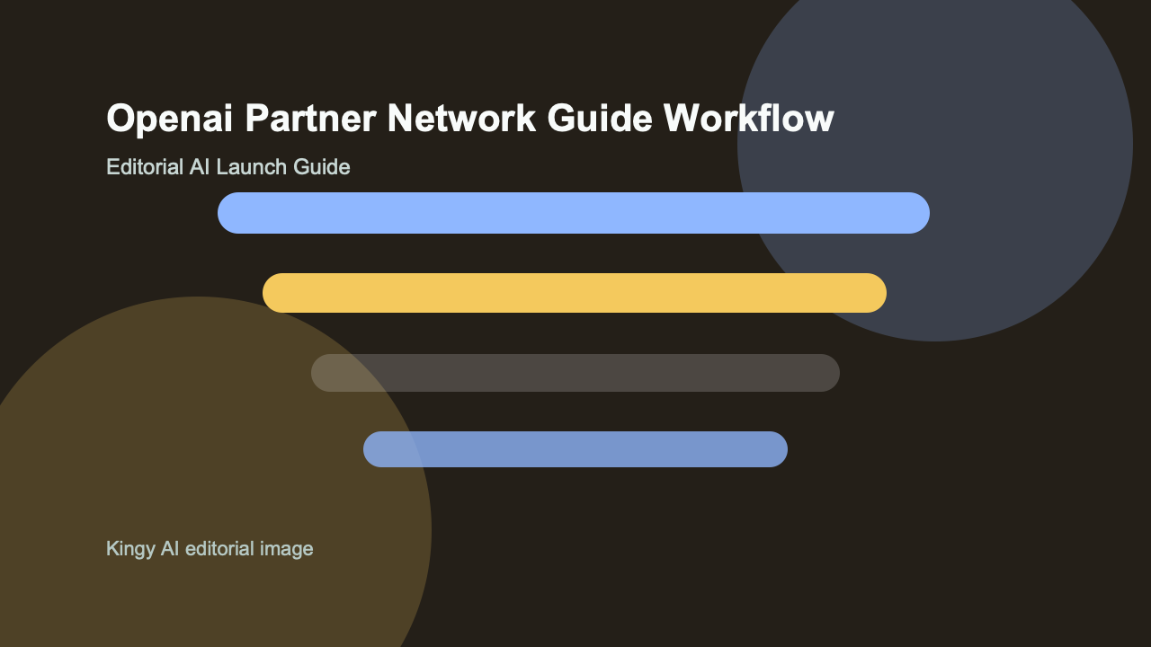 AI-generated editorial workflow image for OpenAI Partner Network in the AI infrastructure category