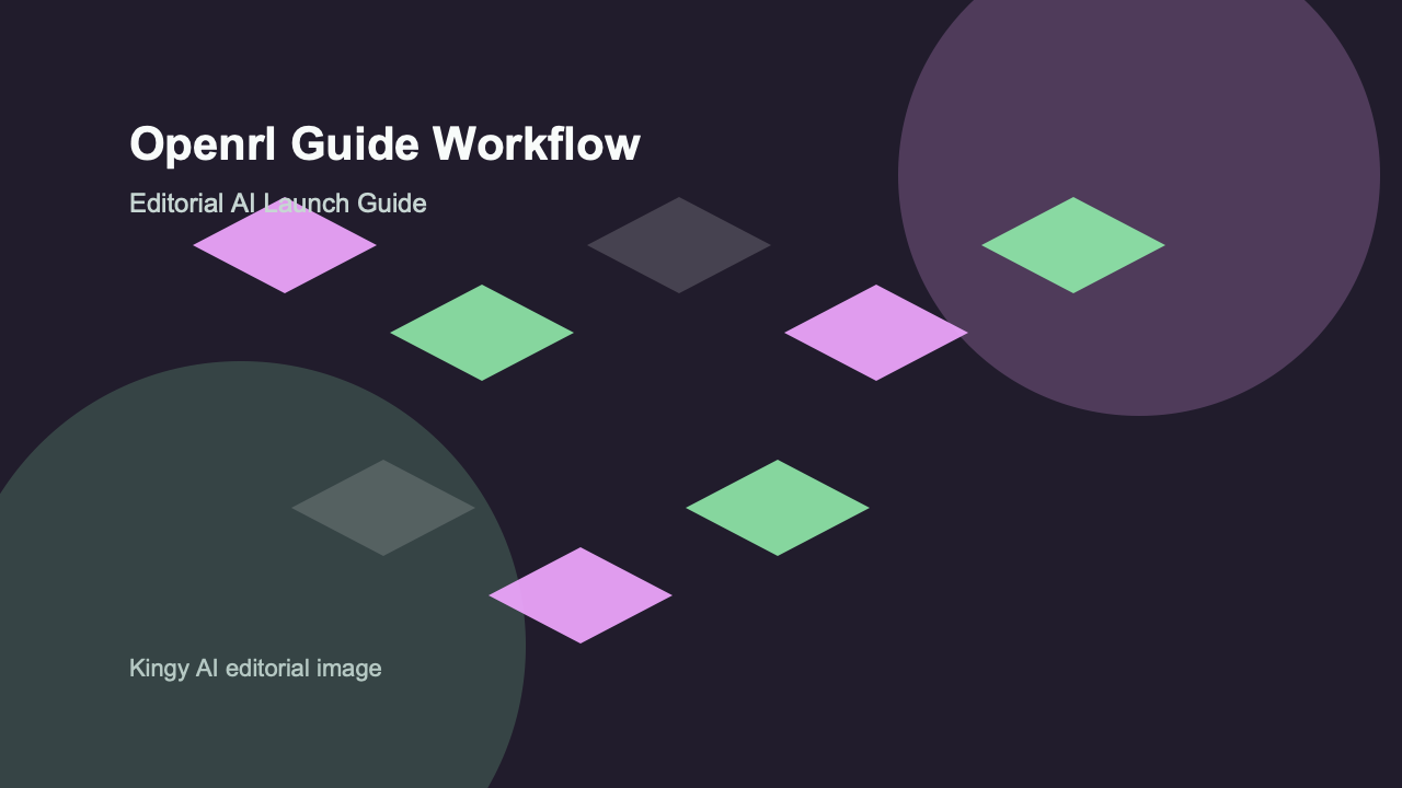 AI-generated editorial workflow image for OpenRL in the AI infrastructure category