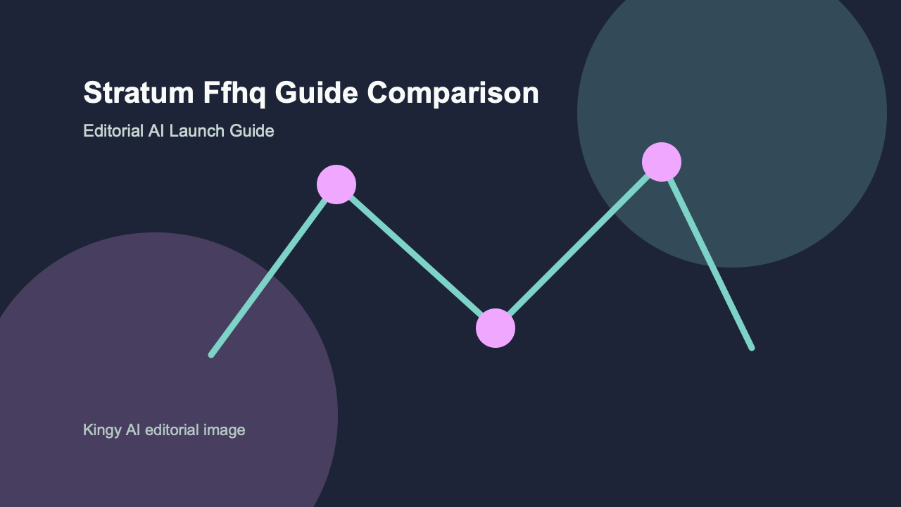 AI-generated editorial comparison image for Stratum-FFHQ showing use cases, pricing, alternatives, and risks