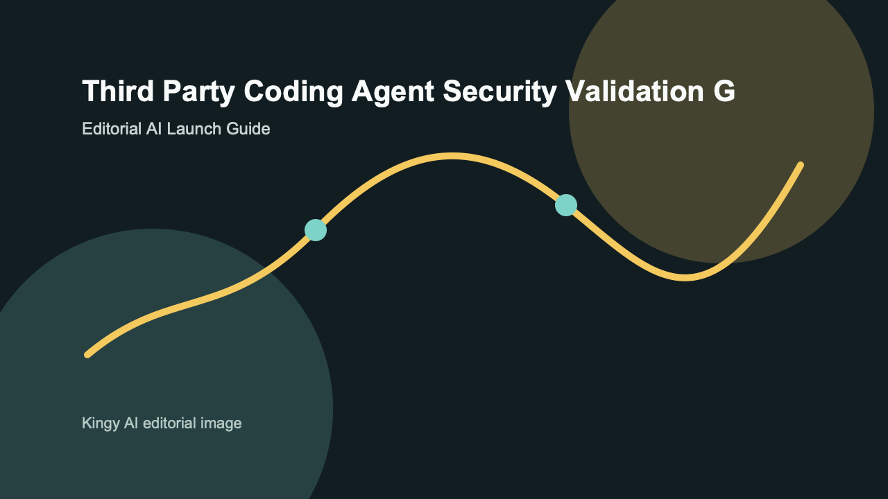 AI-generated editorial comparison image for Third-Party Coding Agent Security Validation showing use cases, pricing, alternatives, and risks