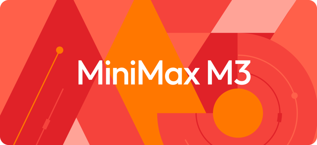 MiniMax M3 official launch artwork from MiniMax