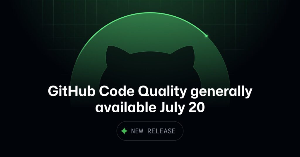 GitHub Code Quality GA official launch image