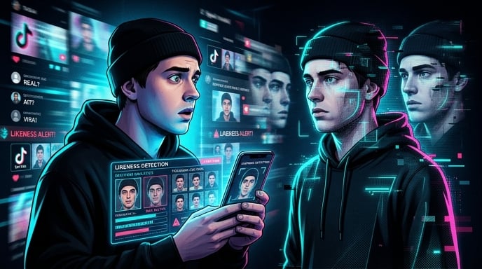TikTok AI likeness detection