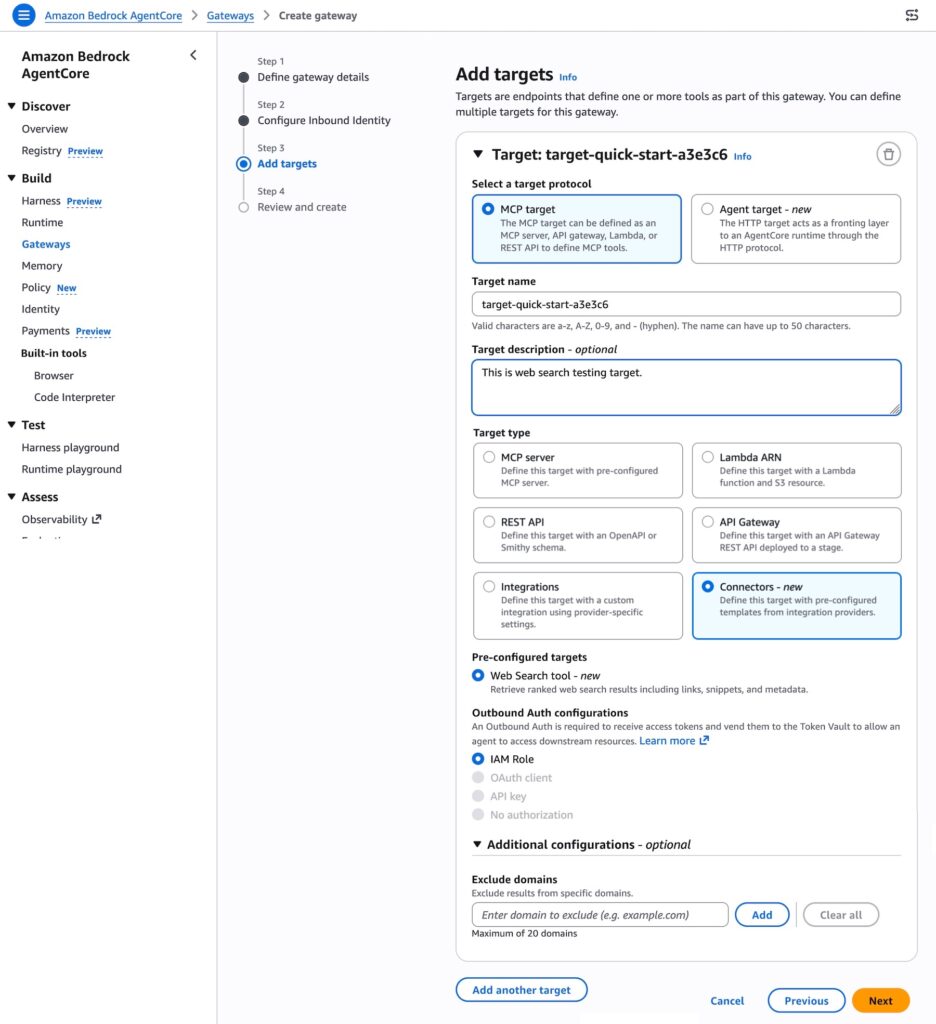 Official launch image for Amazon Bedrock AgentCore Web Search
