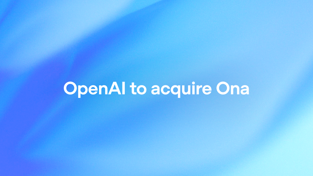 Official launch image for OpenAI Ona Acquisition for Codex