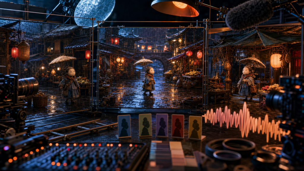 Multimodal audio-video film set for the Seedance 2.0 launch