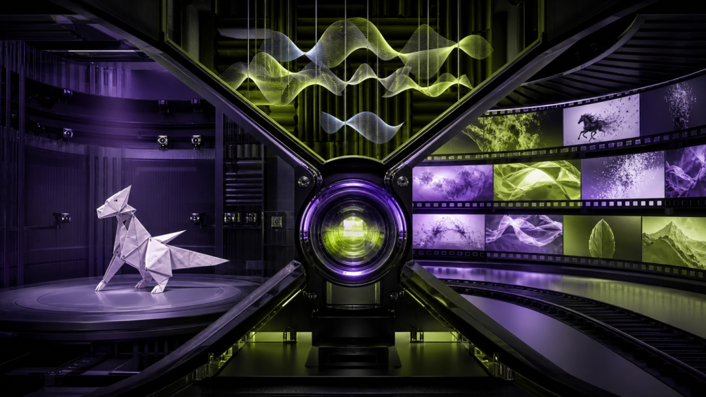 Audio, motion and visual research chambers converging in a Seedance media lab