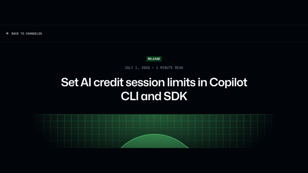GitHub Copilot AI Credit Session Limits official source image