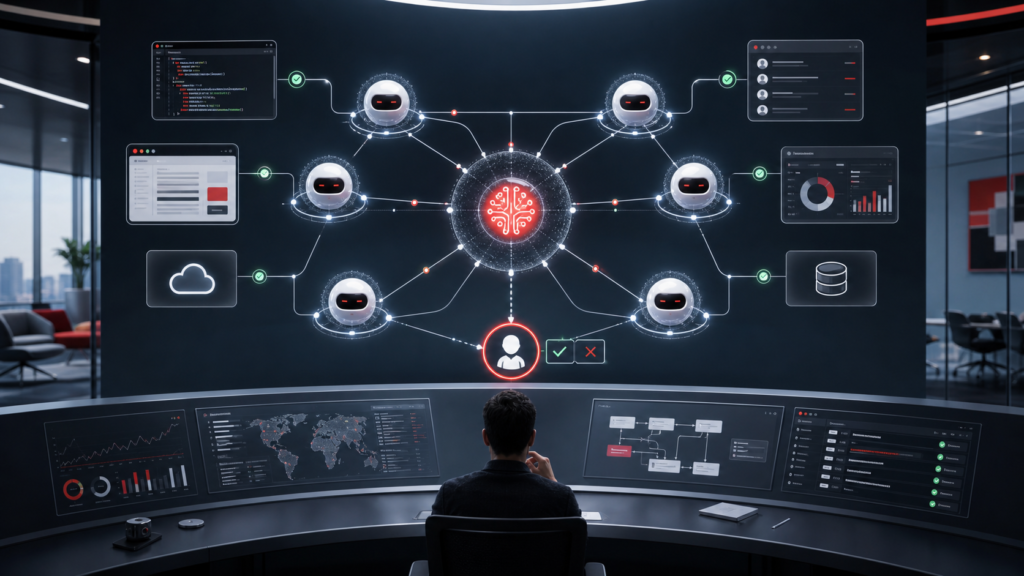 Premium editorial image for Kingy.ai State of AI Agents 2026 report