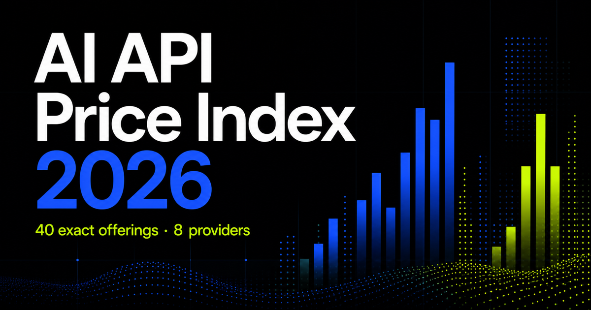 The cheapest AI API models in 2026—priced as workloads, not headlines