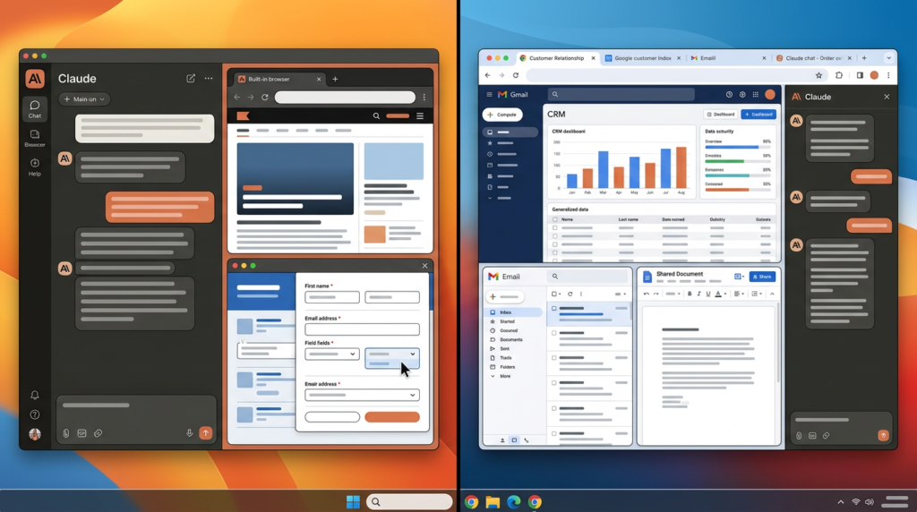 Claude Cowork built-in browser
