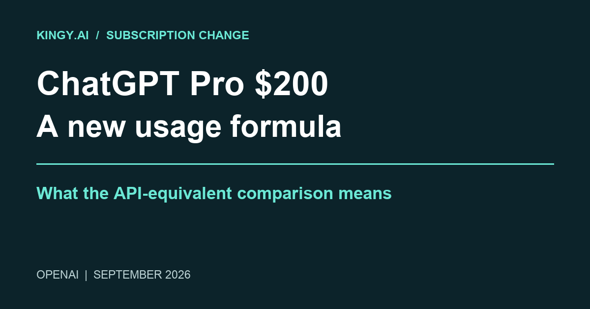 OpenAI Cuts Pro 200 From 20x to 10x: What Changes for Subscribers