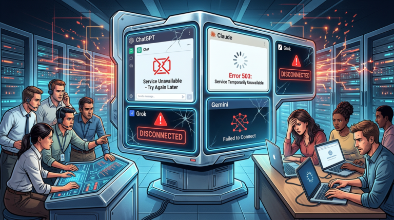 ChatGPT Claude Grok Gemini outage