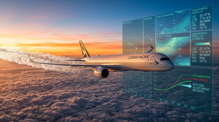 Google AI contrail avoidance trial