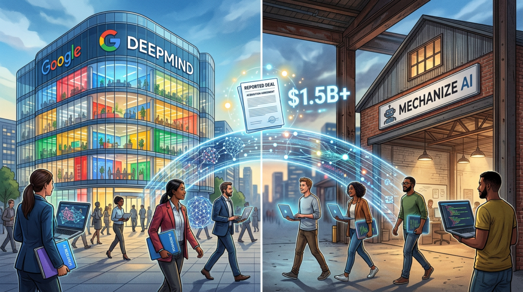 Google Mechanize AI coding deal