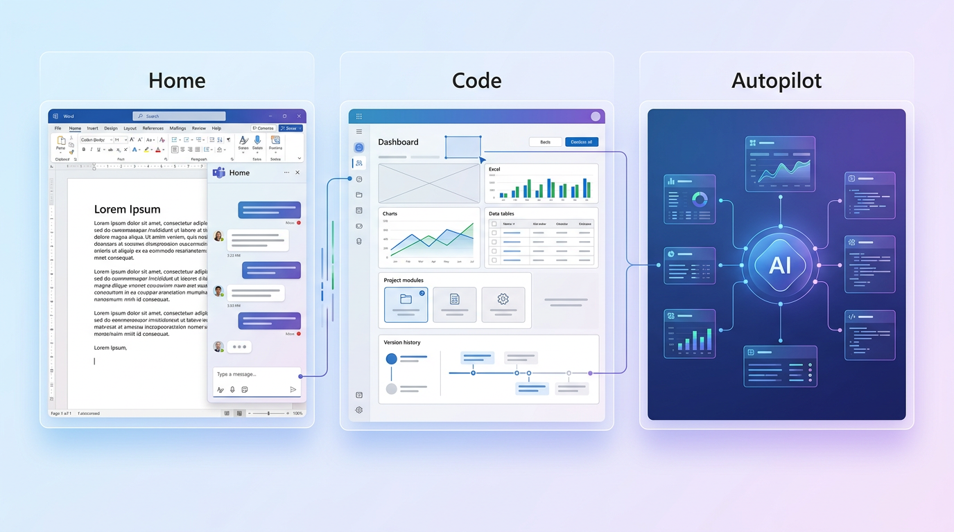 Microsoft Rebuilds Copilot Around Chat, Coding and an AI Agent That Keeps Working