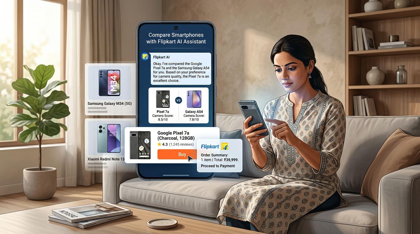 Google Tests Buying Flipkart Products Inside Gemini in India