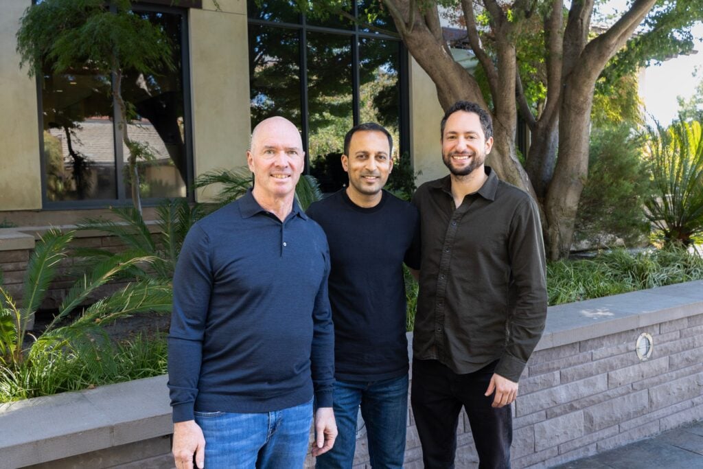 Ben Horowitz, Gagan Biyani and Erik Torenberg in a Horowitz Andreessen Academy press photograph