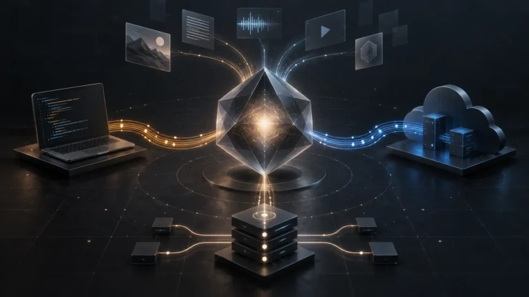 Abstract diagram showing Union Alpha access through OpenCode, OpenRouter, and Cloudflare AI Gateway