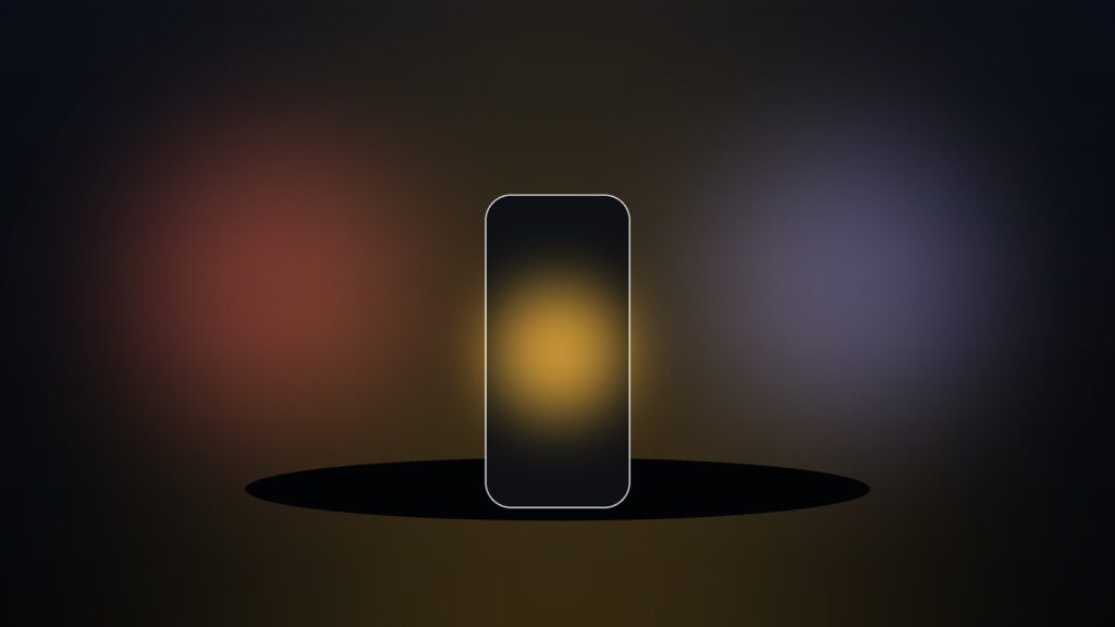 Illustration of a smartphone glowing in amber tones for ChatGPT, Claude and Gemini plan prices in Germany