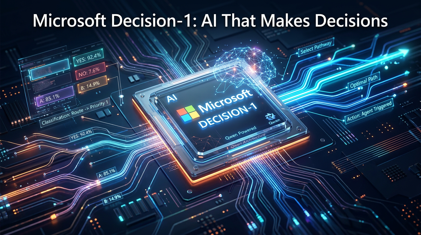 Microsoft Launches Decision-1: The Fast, Low-Cost AI Model Built to Make Decisions Instead of Writing Answers