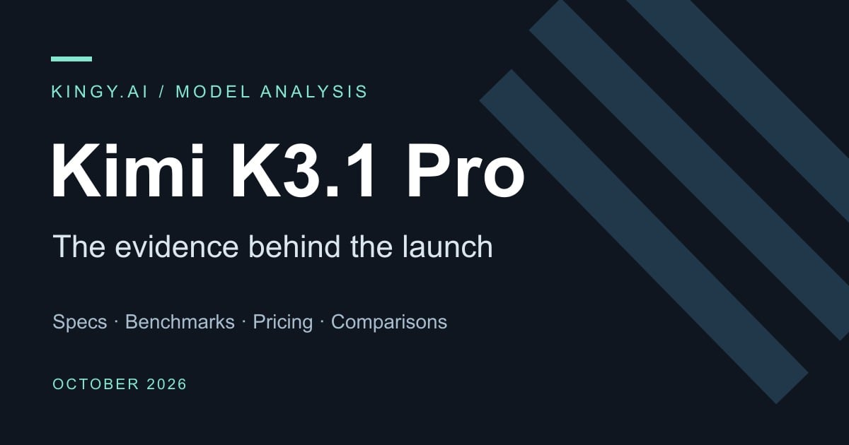 Kimi K3.1 Pro: Specs, Benchmarks, Pricing, and How It Compares With Frontier and Open-Weight AI